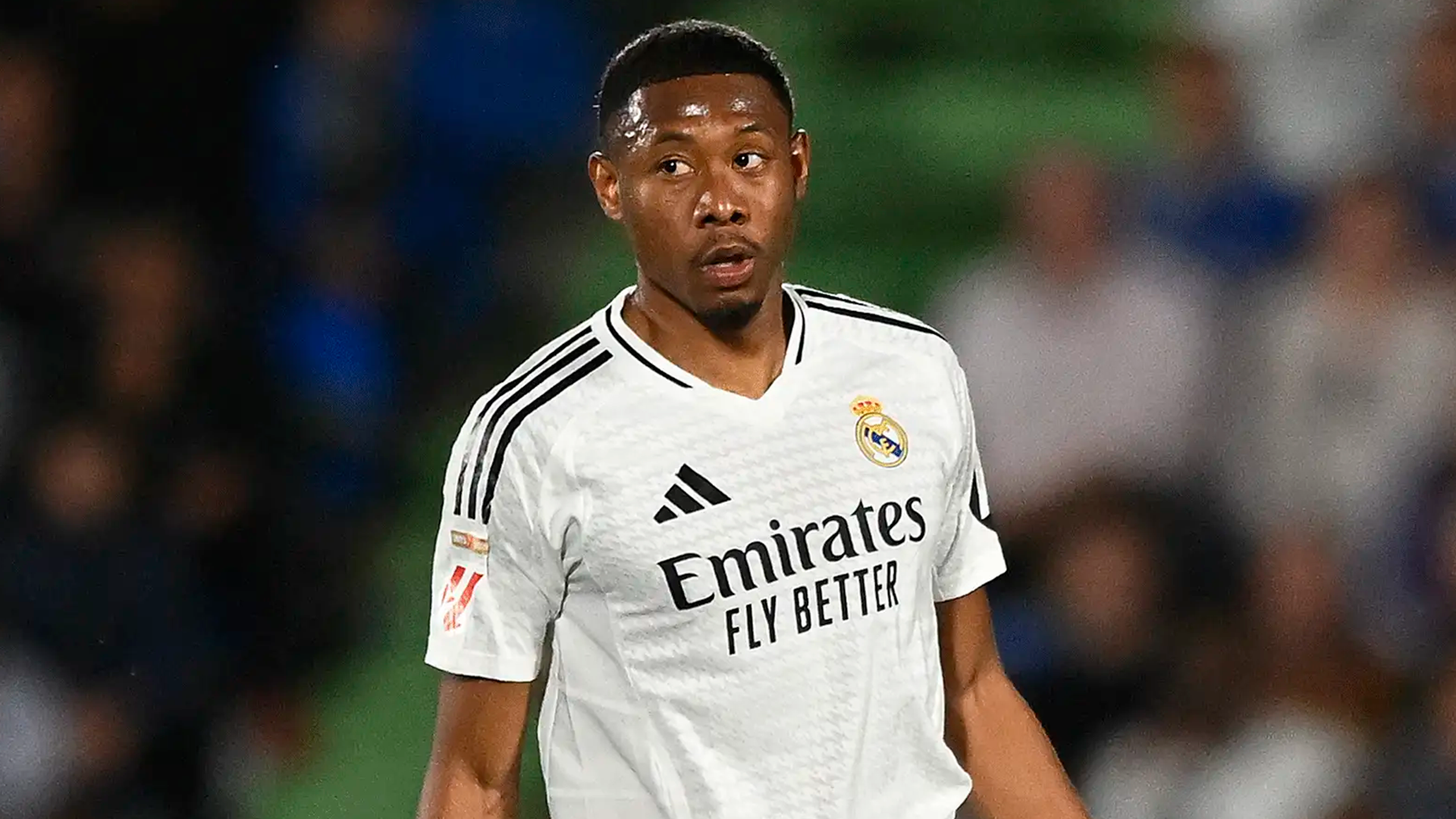 David Alaba durante un partido con el Real Madrid.